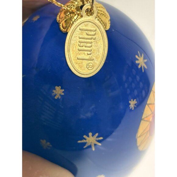Ornament Pier 1 Li Bien Glass Teardrop Holy Family Nativity 2014 Christmas 5” - Picture 5 of 5